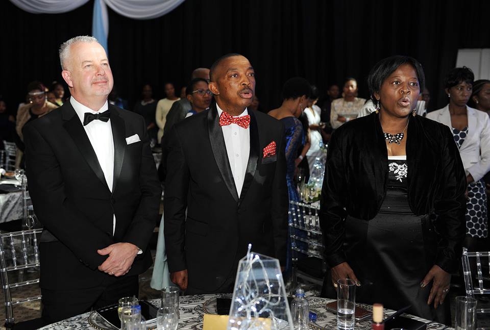 GABORONE 29 July 2016, Stage set for the Miss Botswana 2016 at GICC in Gaborone. Minister of youth sports and culture Hon. Thapelo Olopeng during the event. (Pic:MONIRUL BHUIYAN/PRESS PHOTO)